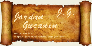 Jordan Gučanin vizit kartica